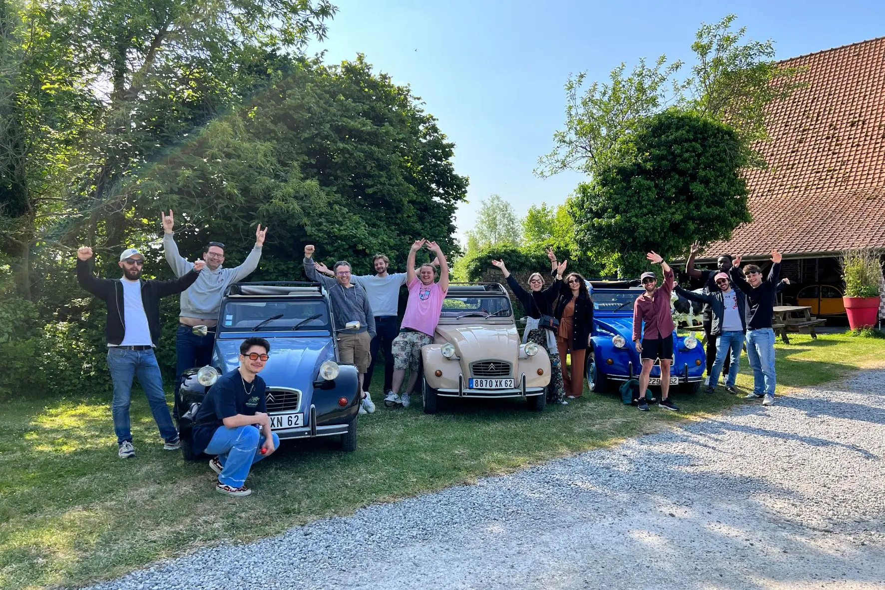 Rallye Cohésion d'équipe en 2CV